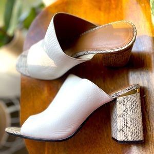 Calvin Kline leather slides, size 11